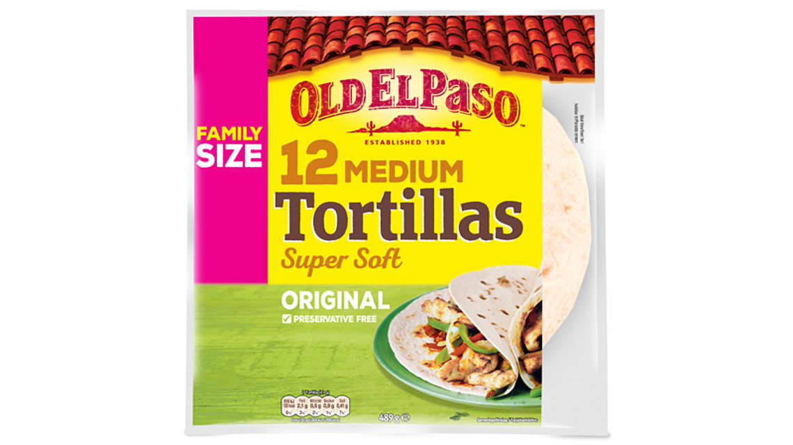 12 MEDIUM  Tortillas Super Soft ORIGINAL FAMILY PACK